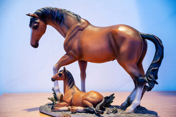 Statuette of two horses