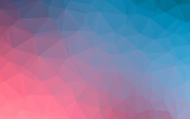 Light Blue, Red vector polygon abstract background.