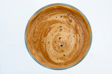 ?offee drink top view