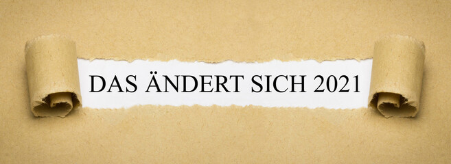 Das ändert sich 2021
