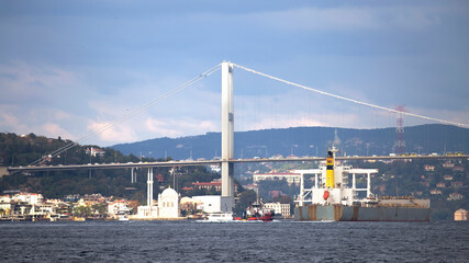 Bosphorus strait in Istanbul, Turkey