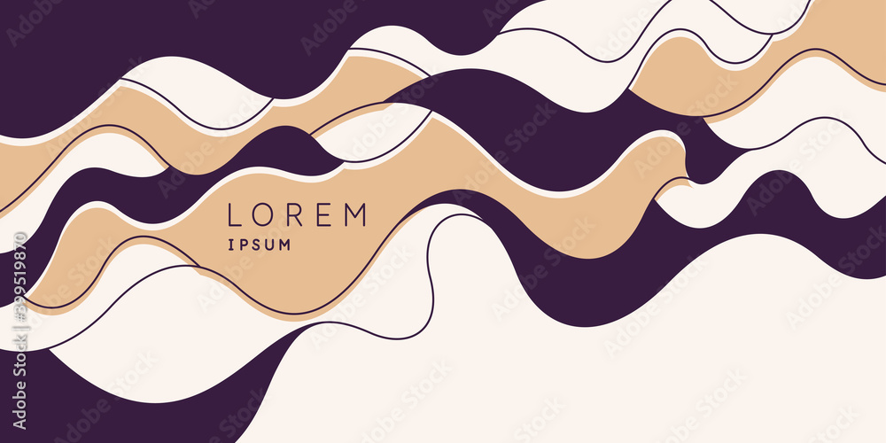 Poster modern backgrounds with abstract dynamic shapes. compositions of colored spots. vector illustration.