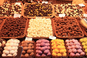 Macarons on display
