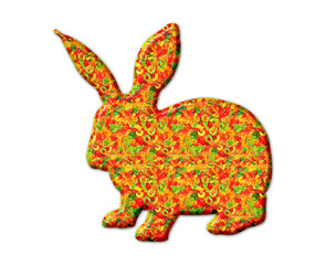 Rabbit easter bunny Jellybeans Yummy sweets Colorful illustration, jelly Icon logo symbol