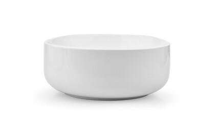 white ceramics bowl isolated on white background.