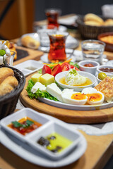 Meal in a restaurant in Istanbul, Turkey