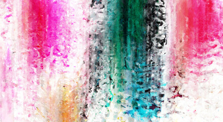 Modern art. Colorful contemporary artwork. Color strokes of paint. Brushstrokes on abstract background. Brush painting. Unique wall art.