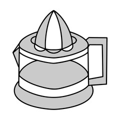 Juicer filled outline easily editable color vector illustration. Flat vector illustration kitchen appliances for graphics and web design on a white background.
