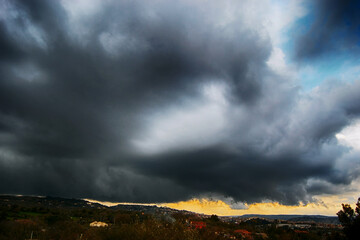 Obraz na płótnie Canvas Supercell Storm Cumulonimbus