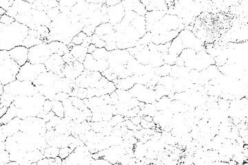Natural cracks background. Vector overlay texture of cracked surface. One color graphic resource.