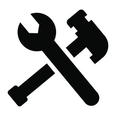 
Maintenance tools icon, vector of repairing tool 
