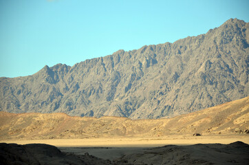 Desert of Sinai Peninsula, Egypt. Near Sharm El Sheikh