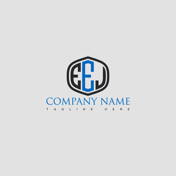 EEJ Letter Logo Design and Monogram Icon.
