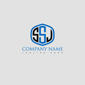 SSJ Letter Logo Design and Monogram Icon.