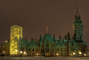 Fototapeta na wymiar Parliament Hill in Ottawa Canada
