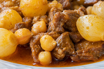 Turkish style meat roasting, stew.