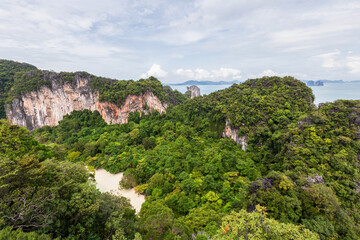 Beautiful nature of the islands in the Andaman Sea at Ko Hong.