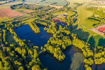 Fulda Aue aus der Luft | Luftbilder von der Fulda Aue