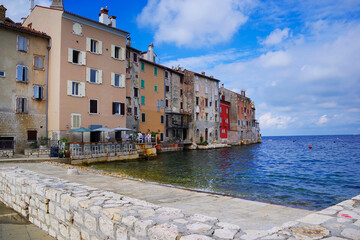 Architecture of old town and picturesque harbour of Rovinj, Istrian Peninsula, Croatia, Europe