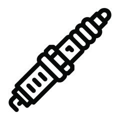 
Shock absorber, spring in modern filled style 
