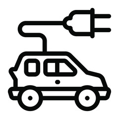 
Electric car icon design, vector of cable transport 
