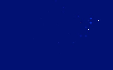 Light Black vector pattern with christmas stars.