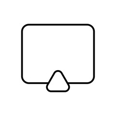 Monitor icon. Device symbol modern, simple, vector, icon for website design, mobile app, ui. Vector Illustration