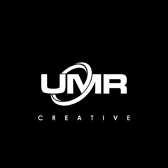 UMR Letter Initial Logo Design Template Vector Illustration