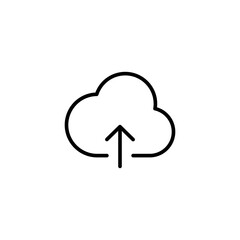 Cloud upload icon. Uploading symbol modern, simple, vector, icon for website design, mobile app, ui. Vector Illustration