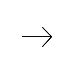 Arrow icon. Right direction symbol modern, simple, vector, icon for website design, mobile app, ui. Vector Illustration