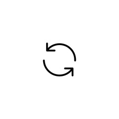 Refresh icon. Reload symbol modern, simple, vector, icon for website design, mobile app, ui. Vector Illustration