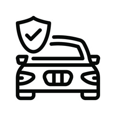 
Car shield vector in modern filled style 
