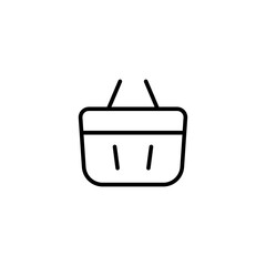Basket icon. Shopping bag symbol modern, simple, vector, icon for website design, mobile app, ui. Vector Illustration