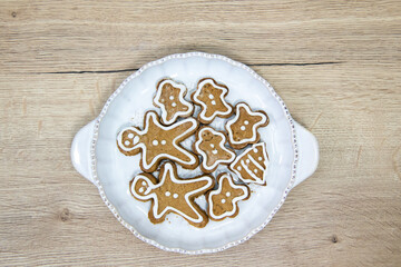 Christmas homemade gingerbread cookies