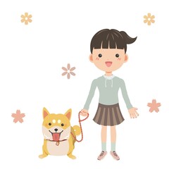 犬の散歩、子供が何歳になったら1人で行ける？女の子