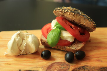 Italian Caprese sandwiches