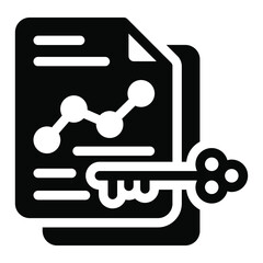 
Glyph design of keywording icon, editable vector 
