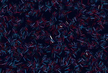 Dark pink vector texture with colorful lines.