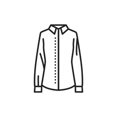 Shirt color line icon. Pictogram for web page, mobile app, promo.