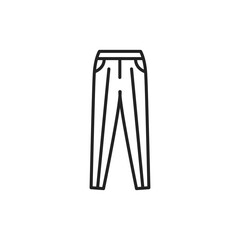 Classic pants color line icon. Pictogram for web page, mobile app, promo.
