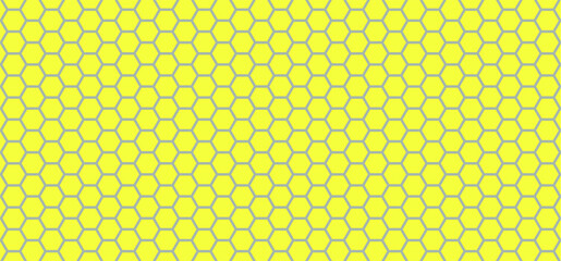 Honeycomb pattern. Seamless geometric hive background. Abstract beehive raster background. Flat vector bee honey sign.  Yellow, orange