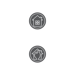 Home Vector icon illustration design template