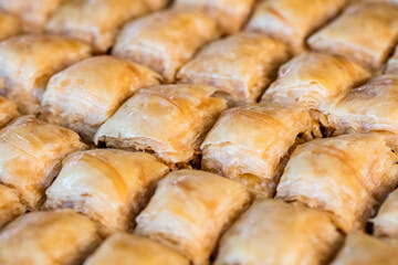 Delicious baklawa ready to taste 