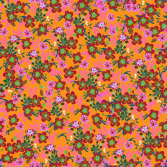 Floral seamless vector pattern.