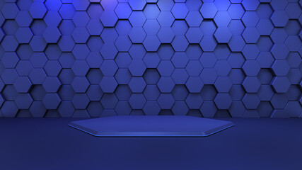 podium high resolution 3d rendering