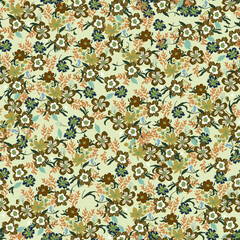 Floral seamless vector pattern.