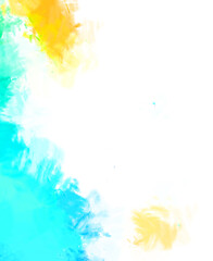 Brushed Painted Abstract Background. Brush stroked painting. Artistic vibrant and colorful wallpaper.
