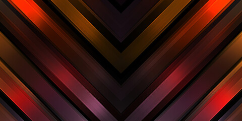 Obraz premium Abstract shining geometric lights background. Fractal symmetric graphic illustration. Intersecting glowing and shimmering bars.