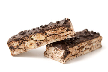 Torrone mit Bitterschokolade