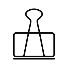 Binder Clip icon.  vector illustration. 